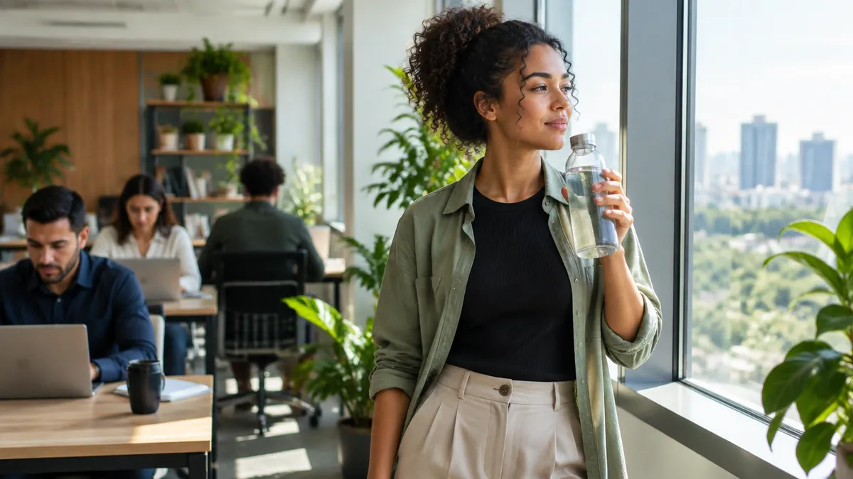 Ambiente de trabalho saudável / pausa consciente.