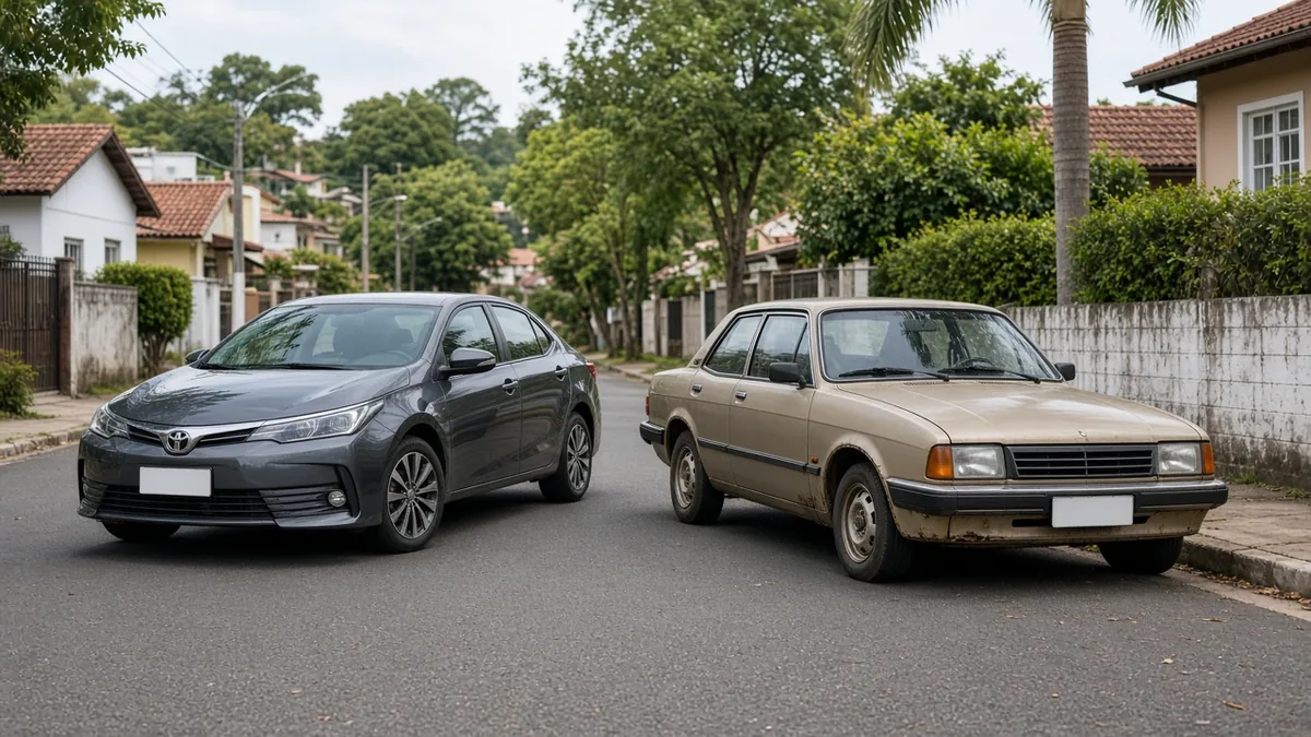 Duas chaves de carro sobre a mesa na hora de decidir entre zero e seminovo.