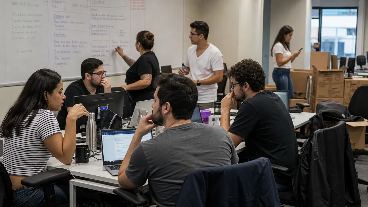 Time maior em espaço de trabalho real / transição de fase.