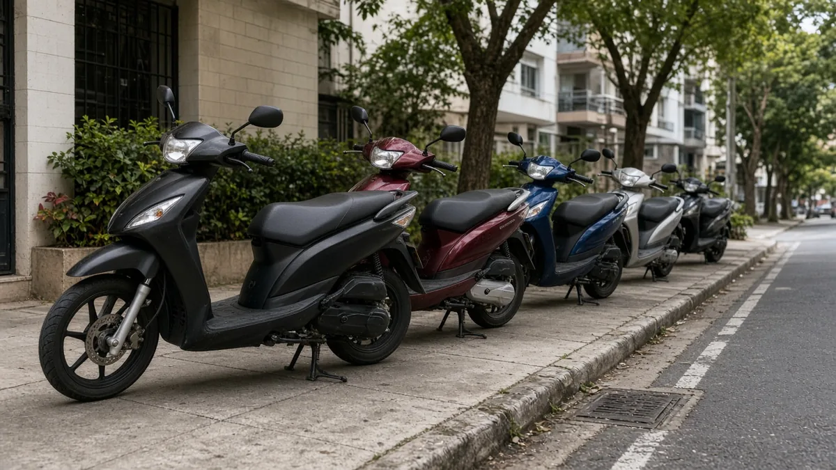 Motos de entrada no cotidiano urbano.