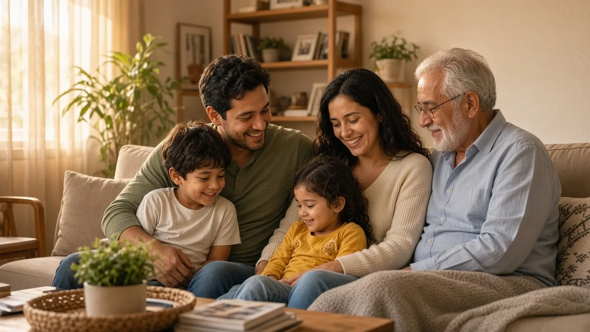 Linha do tempo familiar — proteção por fase da vida.